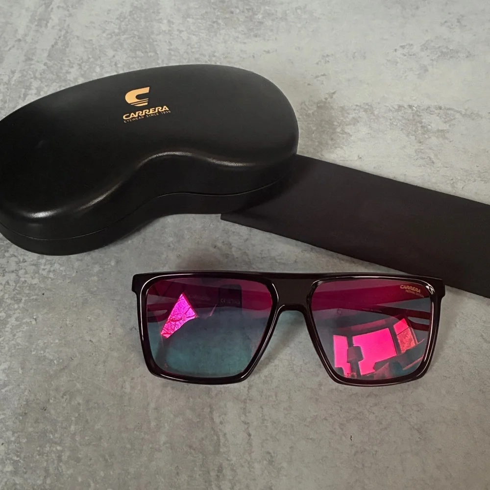 Carrera Festival Edition Sunglasses Black Red Mirror Lens 4013/S NWT Unisex